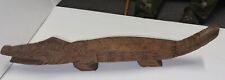 Vintage Teak Wood Crocodile/Alligator Hand Carved Tribal 20” Long x 4” Tall picture