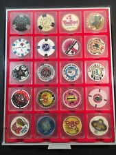 Vinage Casino Chip Lot Of 20 - Reservations Casinos With Case picture