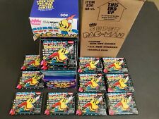 Super Pac-Man rub-off game trading card box Fleer 1982 VINTAGE-VERY RARE picture