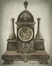 HENRI MARC Egyptian Revival mantel clock, AESTHETIC, BELLE ÉPOQUE, TIFFANY & Co picture