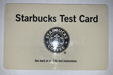Extremely Rare Starbucks 2001 Old Logo Test Card picture
