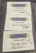 George Perez, Mark Waid, & Frank Cho Autograph Baltimore Comic-con 2000 picture