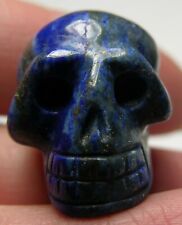 #14 Afghanistan 67.00ct 100% Natural Lapis Lazuli Skull Carving 13.40g 25.00mm picture