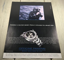 Panerai Luminor Chronograph 1999 Limited Edition 500 Pieces Watch Print Ad picture