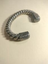 Indian Pawn Bracelet Very Rare 1920-1930 Sun Ray Makers Mark 114g Pure Silver picture