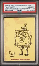 PSA 10 2009 Topps SpongeBob SquarePants Paul Tibbitt Sketch Auto SP #1/1 POP 1 picture