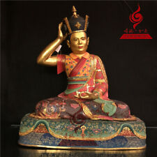 20'' RARE Tibet Gyalwang Karmapa Guru Buddha Bronze Statue picture