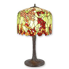 9934376 Colorful Lead Glass Table Lamp Vintage Tiffan.stil 18 1/8x31 1/2in picture