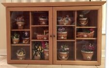 Longaberger JW  Wall Cabinet  & 13 Mini May Grandma Bonnie basket combos picture