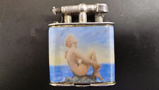 One of a kind DUNHILL GLASS ENAMEL STERLING SILVER LIGHTER  picture
