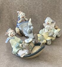 Lladro Circus Clowns 8136 8137 8138 Set of 3 Trip Waves Express  Privilege picture