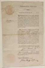 John Hancock Signed Appointment for William Heath of Roxbury, Norfolk County of  picture