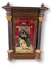 VIRGIN OF THE PIETA. POLYCHROMED WOOD, EMPIRE STYLE. SPAIN. XIX CENTURY picture