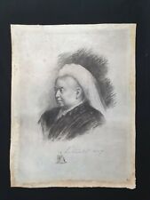 1897 Queen Victoria Signed Royal Photo Engraving Jubilee Portrait Royalty Vellum picture
