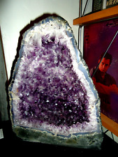 HUGE  BEAUTIFUL 35 POUND 12.5'' X 10'' X 8'' AMETHYST  CATHEDRAL CAVE picture