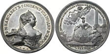 Russian Imperial Russia Coronation Empress Elizabeth 1742. Medal. Coin Portrait picture