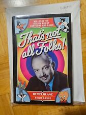 Mel Blanc Signed Book That's Not All Folks w/ Personal Note & Address Bugs Bunny picture