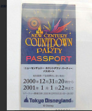 Tokyo Disneyland New Century Countdown Party Passport 2000 millennium rare Japan picture
