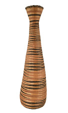 Tutsi Tight Weave Wedding Basket Vase Rwanda 31 Inch picture