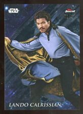 LANDO CALRISSIAN 2017 Topps Finest BLUE REFRACTOR Parallel SP 01/10 - Ultra Rare picture