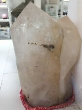 100kg Natural huge white crystal Quartz obelisk crystal mineral Reiki healing picture