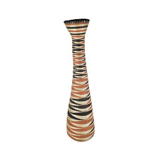 Tutsi  Tight Weave  Wedding Basket Vase Rwanda 32 Inch picture