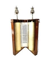 Tifara Judaica Sefer Torah 100 Years Old On Parchments Jewish Religious Scribe picture