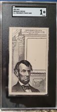 1885 H602 Abraham Lincoln SGC 1 U.S. Presidents Trade Card Vintage Non Sports  picture