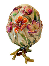 JAY STRONGWATER ROSEMARY TULIP EGG WITH CHICK FIGURINE SWAROVSKI NEW BOX LTD picture