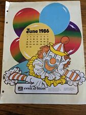 PRINT MEDIA SERVICE JUNE 1986 FATHER'S DAY FLAG DAY RARE ART VTG BINDER BOOK picture
