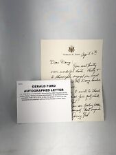 GERALD FORD US PRESIDENT AUTOGRAPH SIGNED RARE FULL HAND-WRITTEN LETTER JSA COA picture