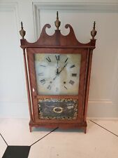 Antique c1825 Chauncy Ives Pillar & Scroll Shelf Clock RARE All Original picture