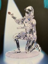 Swarovski Crystal Figurines SCS 1999 Pierrot, 2000 Columbine, 2001 Harlequin MIB picture