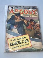 Argosy Pulp Magazine￼ August 12 1939- RAIDERS OF THE ICE Jack Mann Roy De S Horn picture