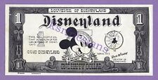 1955 D $1 Mickey ONE HAPPY DOLLAR Souvenir Of Disneyland Walt Disney & Tink HTF picture