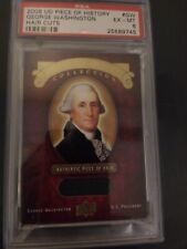 2008 Upper Deck UD University Archives GEORGE WASHINGTON PSA 6 Hair Cuts Relic picture