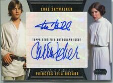 Star Wars Galactic Files 2 Dual Autograph Card Carrie Fisher / Mark Hamill picture