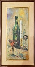 VINTAGE AFRICAN AMERICAN CHICAGO ARTIST CLIFFORD LEE MID CENTURY MODERN PAINTING picture
