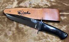 Original R. W. Loveless Knife Knifes MASSIVE Battle Knife Mint Signed Sheath picture