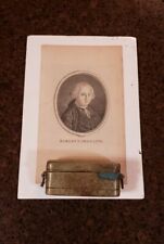 MUSEUM PIECES CIRCA 1760S MAJOR GENERAL LORD ROBERT CLIVE OPIUM BOX & PHOTO picture