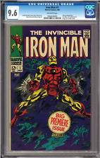 Iron Man #1 CGC 9.6 Continues from Sub-Mariner #1 Iron Man #1 1968 picture