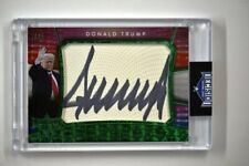 2021 Decision Cut Signatures Auto Green Foil Donald Trump 45th President 4/5 picture