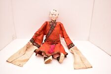 Antique Chinese Opera Vtg Doll Puppet in Elaborate Embroidered Silk Clothing 18