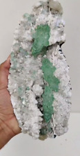 STUNNING GREEN PERFECT APOPHYLLITE FLOWERS  MINERALS INDIA #IM001 picture