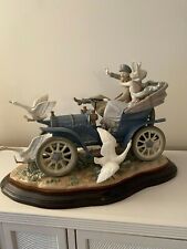 LLadro #1375 Car In Trouble Limited Edition With Base  Box Certificate - Retired picture