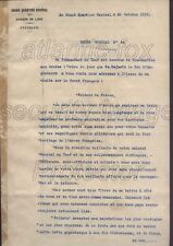 WWI 1915 UNIQUE, KING GV ORDER /SPEECH to THE FRENCH ARMY signed General Joffre picture