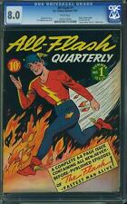 All Flash #1 CGC 8.0 DC 1941 WHITE pages Origin Golden Age Classic D6 962 cm picture
