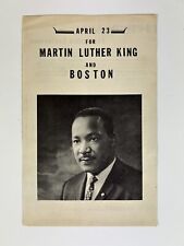 1965 Martin Luther King Jr. March Program Civil Rights Boston Commons picture