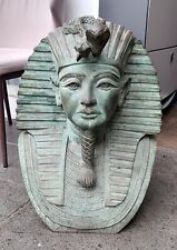Extremely Old Bronze Egyptian Sphinx Pharaoh Head Statue 🔥 picture