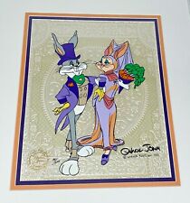 Warner Bros Cel Bugs Bunny And Bride 1 Chuck Jones 2x Signed Animation Vintage picture